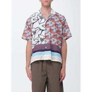 Floral Cotton Bowling Shirt Nom With Short Sleeves And Rever Collar